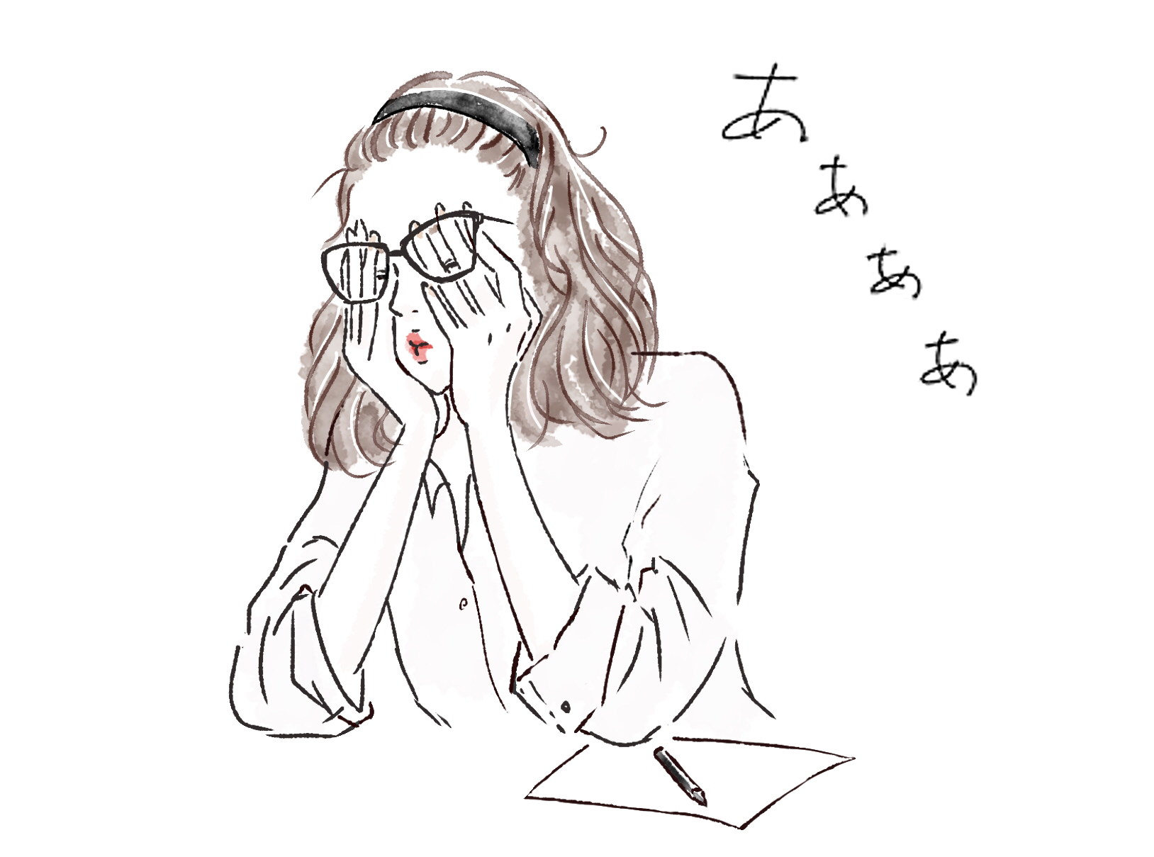 狭くて暗い部屋で悩む女性のイメージ